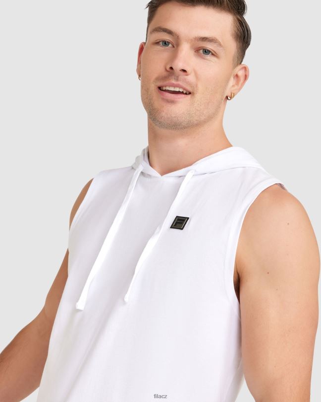 fila pánské blake tílko s kapucí bílé 0668L2425 bílý FILA