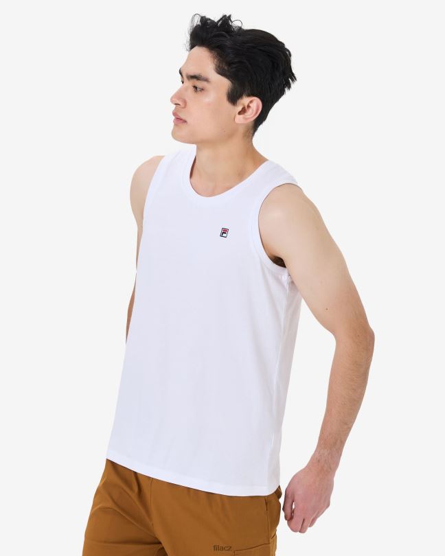 fila pánský dědický odznak tank bílý 0668L2563 bílý FILA