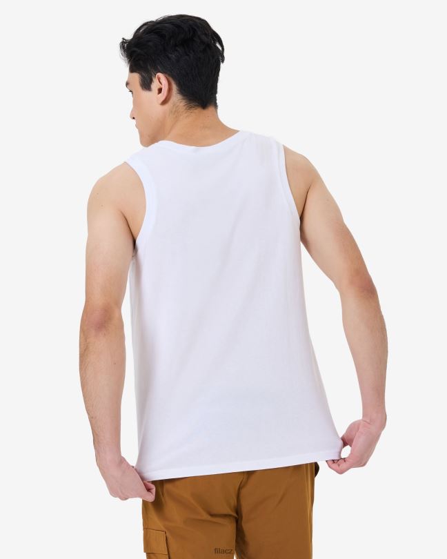 fila pánský dědický odznak tank bílý 0668L2563 bílý FILA
