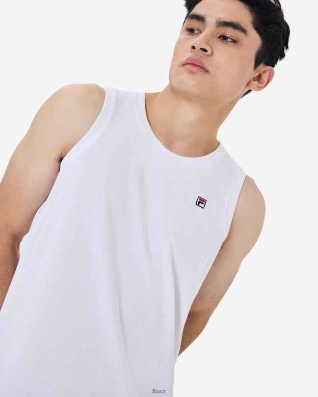 fila pánský dědický odznak tank bílý 0668L2563 bílý FILA