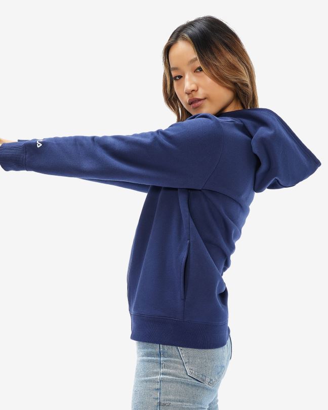 fila unisex odznak 2.0 kapuce na zip nové námořnictvo 0668L2653 nové námořnictvo FILA