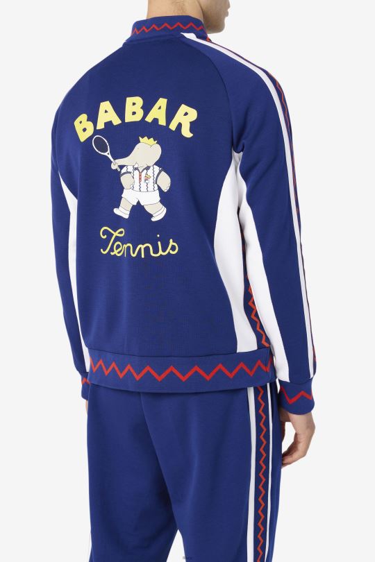 fila x rb babar bunda iggy fila maják modrá/bílá 0668L890 maják modro/bílý FILA