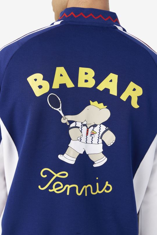fila x rb babar bunda iggy fila maják modrá/bílá 0668L890 maják modro/bílý FILA