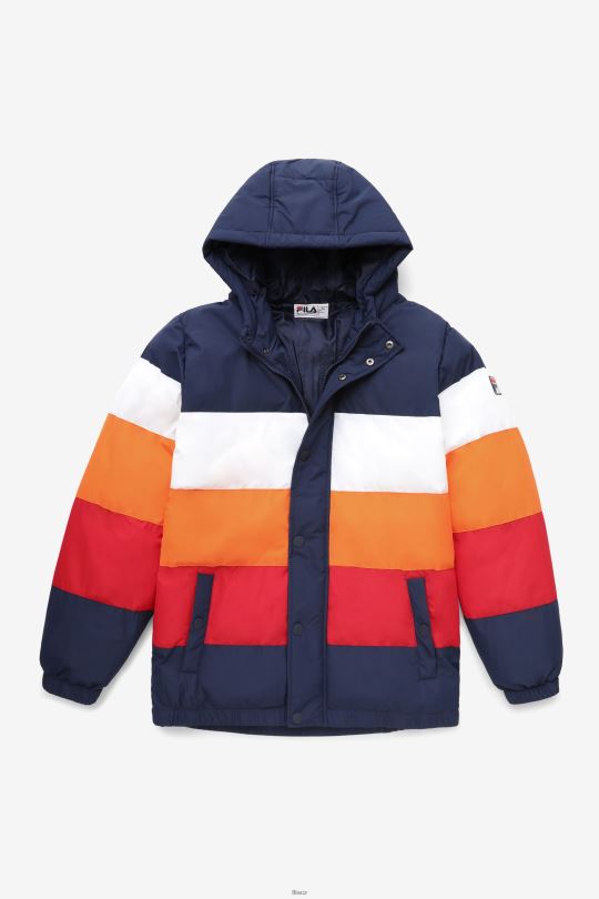 giovanni puffa bunda fila peacoat/bílá/sluneční oranžová/červená 0668L782 peacoat/bílá/sluneční oranžová/červená FILA