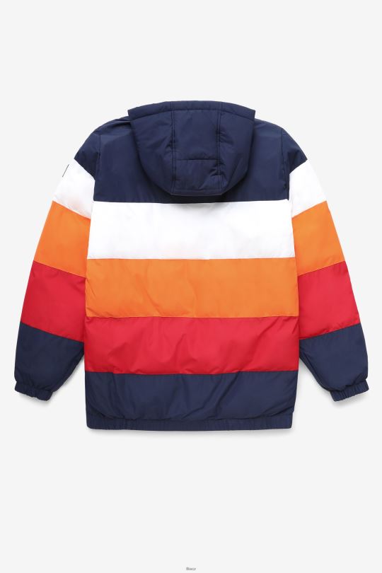 giovanni puffa bunda fila peacoat/bílá/sluneční oranžová/červená 0668L782 peacoat/bílá/sluneční oranžová/červená FILA