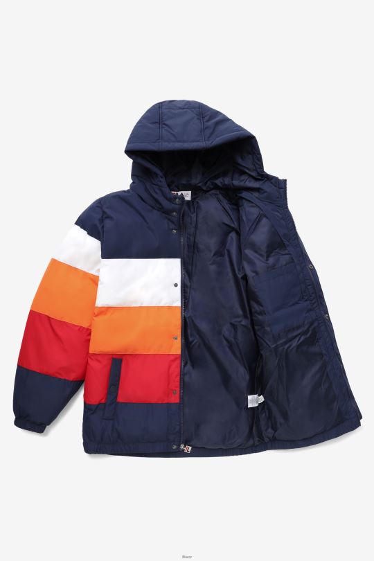 giovanni puffa bunda fila peacoat/bílá/sluneční oranžová/červená 0668L782 peacoat/bílá/sluneční oranžová/červená FILA