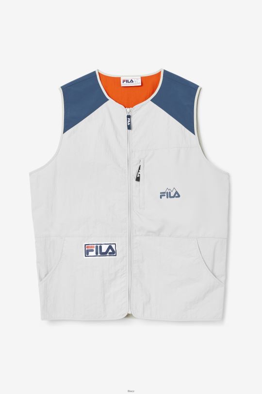 kamenná/námořnická/třešňová vesta fila hansi 0668L885 stone/navy/cherry rajče FILA
