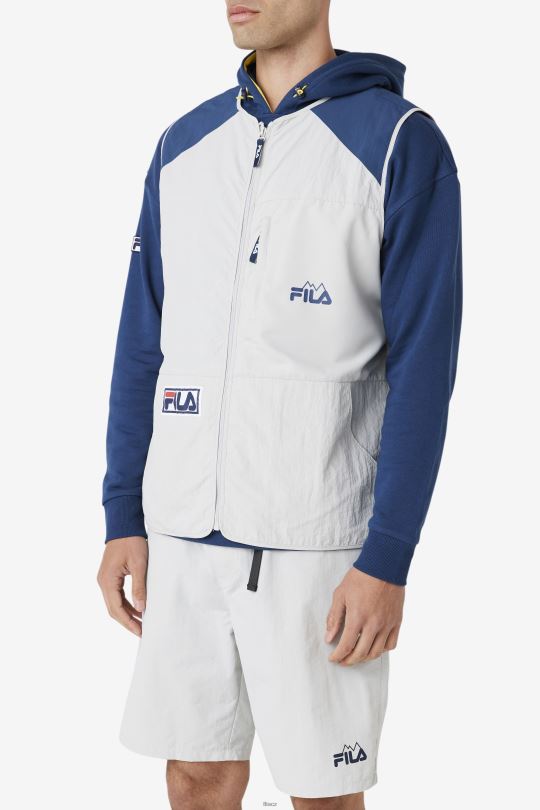 kamenná/námořnická/třešňová vesta fila hansi 0668L885 stone/navy/cherry rajče FILA