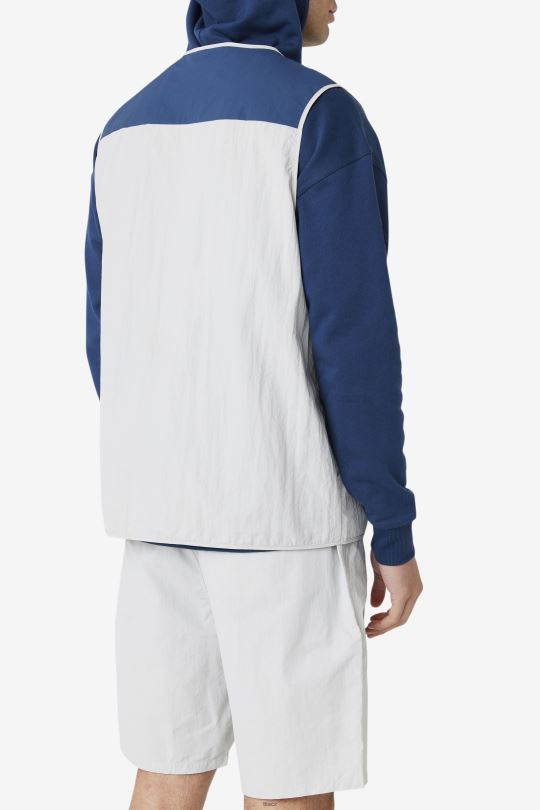 kamenná/námořnická/třešňová vesta fila hansi 0668L885 stone/navy/cherry rajče FILA