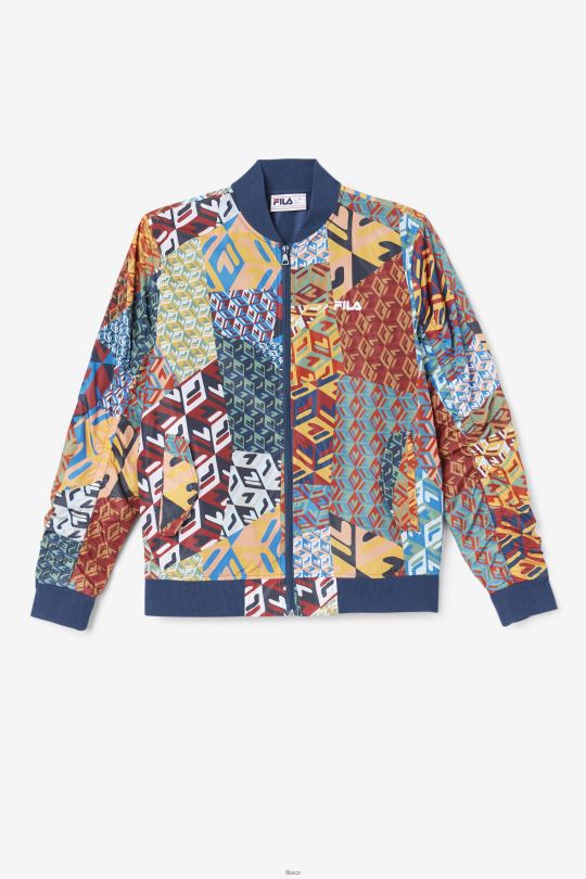 mav bomber bunda ocean/yellow/white fila 0668L767 oceán/žlutá/bílá FILA