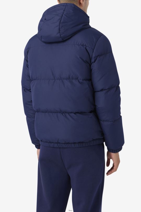 námořnická/červená bunda fila jake puffer 0668L765 námořnická/červená FILA