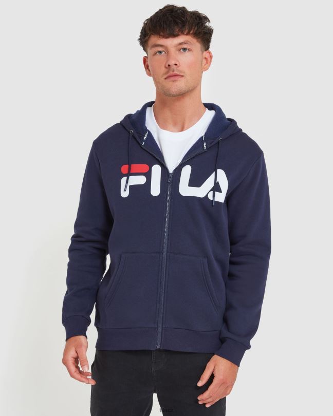 nová námořnická klasická unisex bunda na zip fila 0668L2484 nové námořnictvo FILA