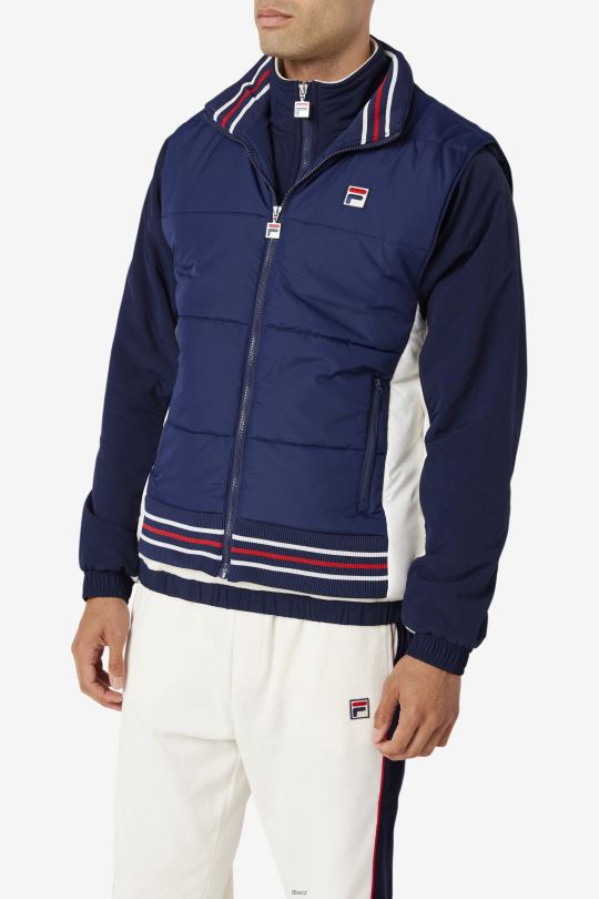 peacoat fila/gardenia matias vest 0668L790 peacoat/gardénie FILA