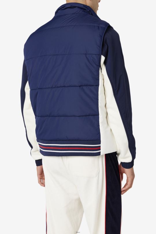 peacoat fila/gardenia matias vest 0668L790 peacoat/gardénie FILA