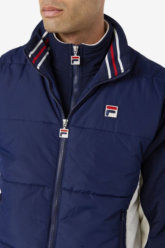 peacoat fila/gardenia matias vest 0668L790 peacoat/gardénie FILA