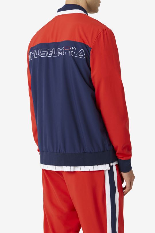 peacoat/red/white fila x the museum track jacket fila 0668L834 peacoat/červená/bílá FILA