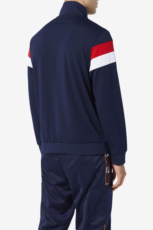 tepláková bunda fila malcolm peacoat/červená/bílá 0668L877 peacoat/červená/bílá FILA