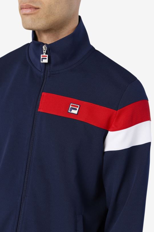tepláková bunda fila malcolm peacoat/červená/bílá 0668L877 peacoat/červená/bílá FILA