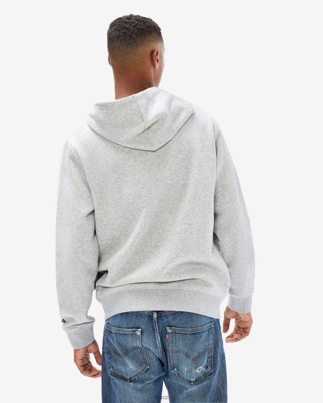 unisex odznak 2,0 zip kapuce stříbrná marle fila 0668L2645 stříbrný marle FILA