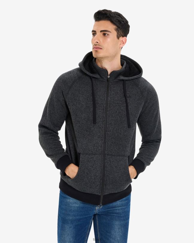 unisex romano bunda na zip černá marle fila 0668L2651 černá marle FILA