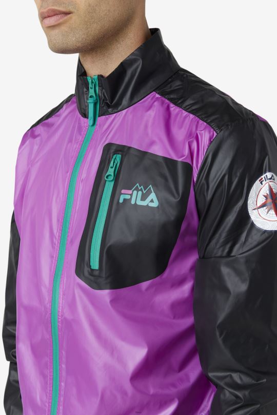 vrchní bunda fila fialová/černá/zelená 0668L836 fialová/černá/zelená FILA