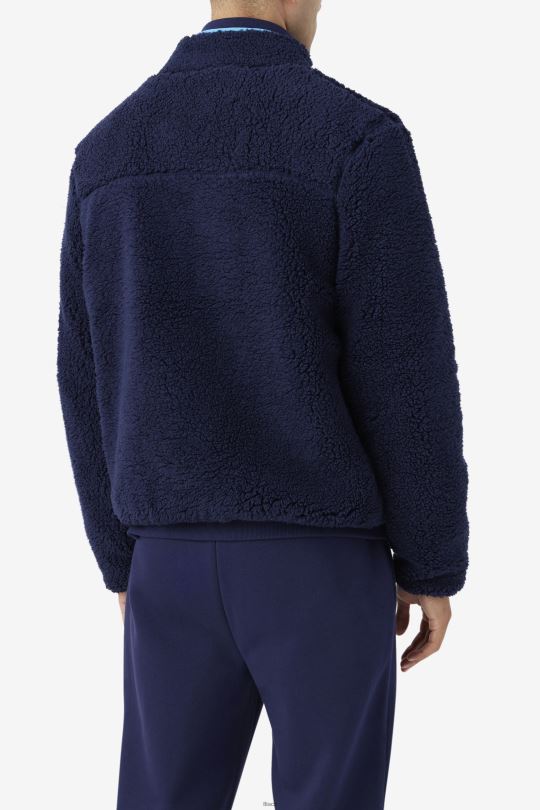 yale šerpa bunda fila námořnická/aquarius 0668L884 námořnictvo/vodnář FILA