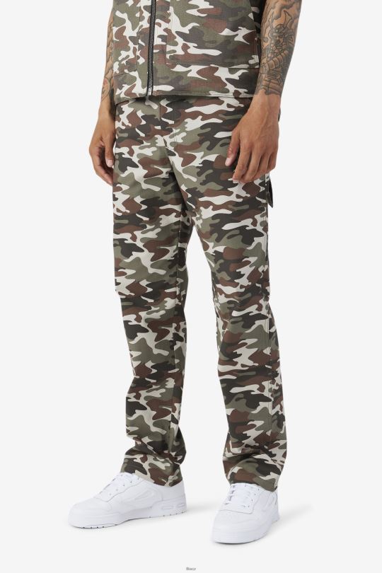 2pac cargo kalhoty fila camo print 0668L716 camo potisk FILA