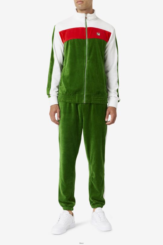 Fila formální zahradní/bílé/červené brice velurové kalhoty 0668L568 formální zahrada/bílá/červená FILA