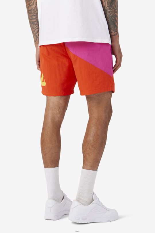 ama plavat short fialová/třešňové rajče/žlutá fila 0668L671 fialová/cherry rajče/žlutá FILA