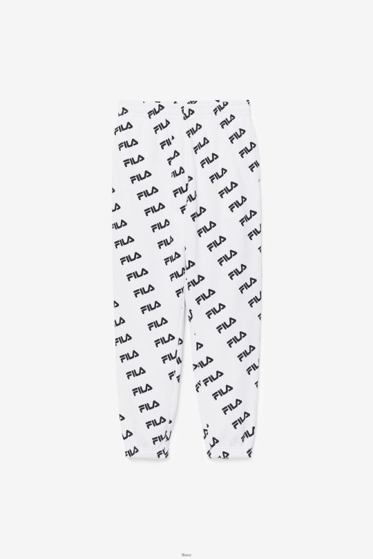 bílo/černá fila diagonální logo jogger 0668L699 bílý černý FILA
