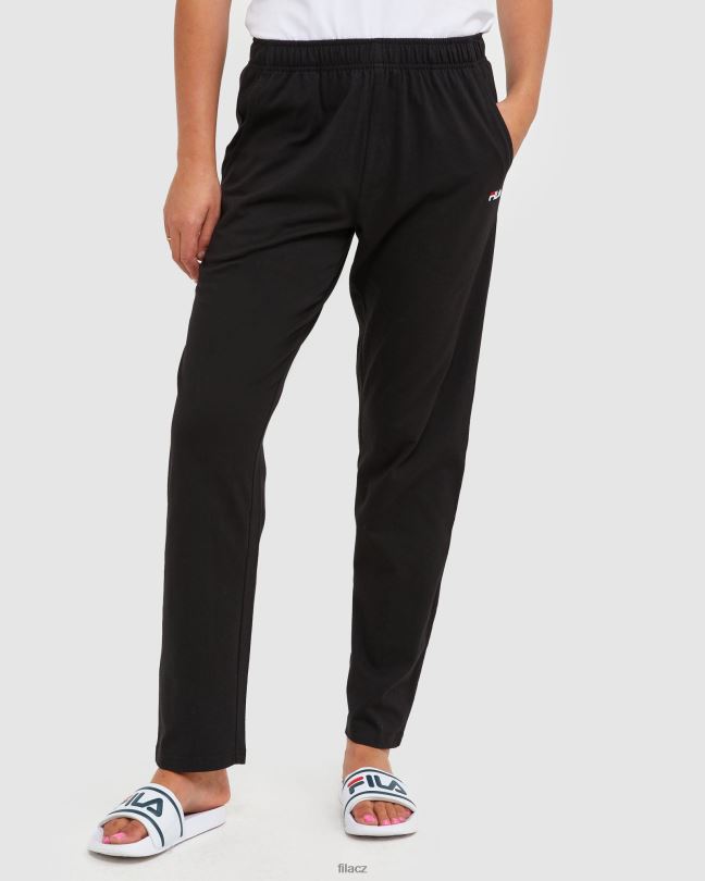 černé fila klasické unisex žerzejové kalhoty 0668L2445 Černá FILA