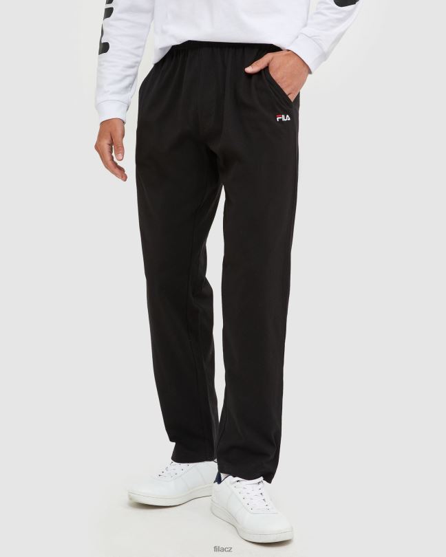 černé fila klasické unisex žerzejové kalhoty 0668L2445 Černá FILA