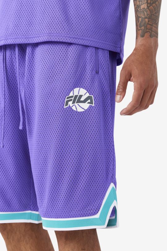 fialová/keramická/bílá/stínová ovi ​​basketbalová krátká fila 0668L726 fialová/keramická/bílá/stín FILA