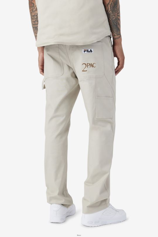 fila 2pac cargo pant dove/bronz brown 0668L715 holubice/bronzově hnědá FILA