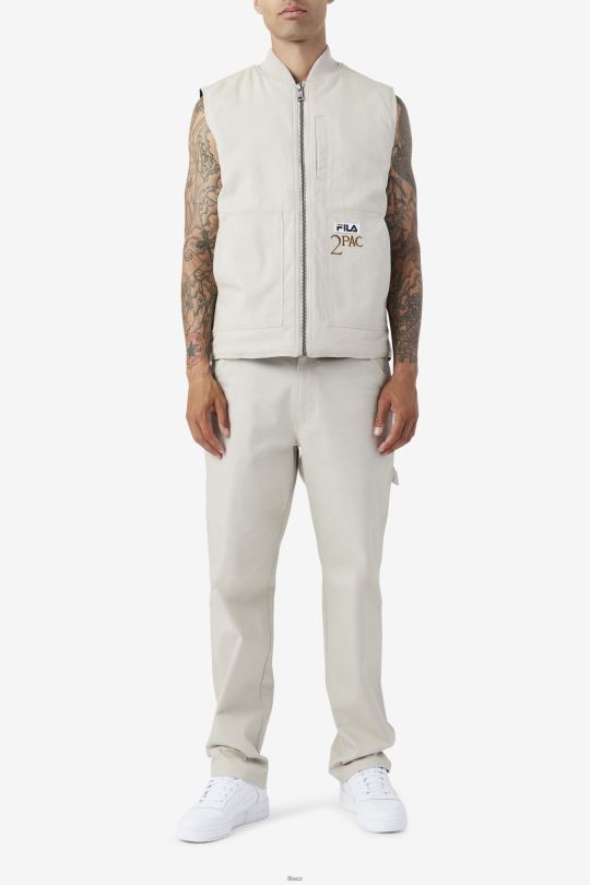 fila 2pac cargo pant dove/bronz brown 0668L715 holubice/bronzově hnědá FILA
