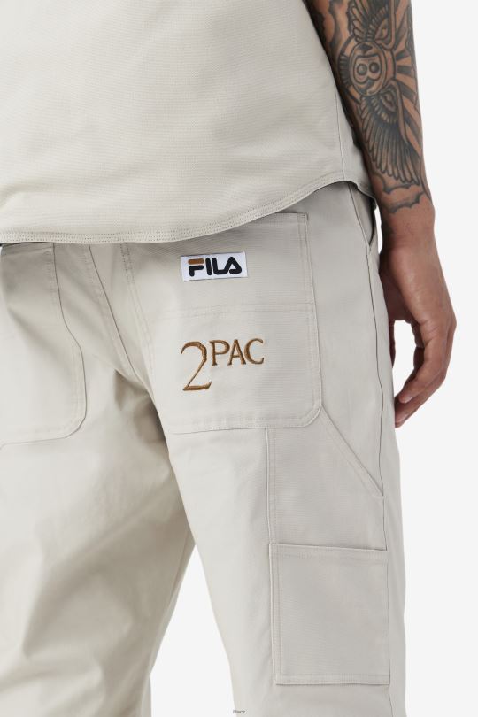 fila 2pac cargo pant dove/bronz brown 0668L715 holubice/bronzově hnědá FILA