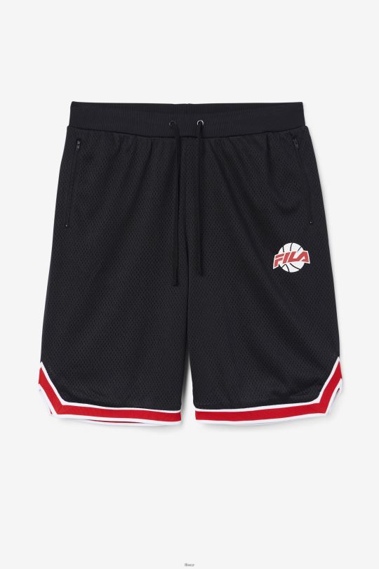 fila black/red/white basketball ovi short 0668L724 černá/červená/bílá FILA