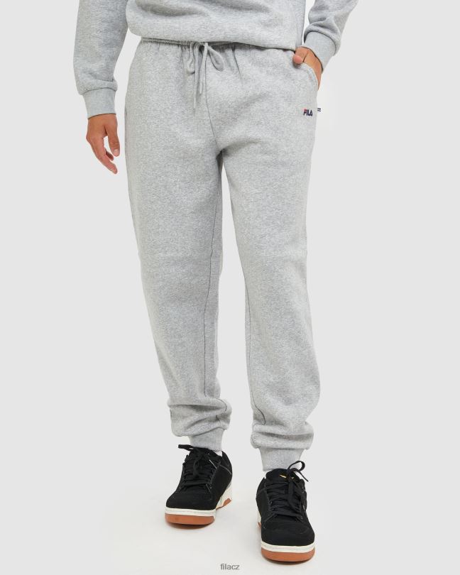 fila klasické unisex kalhoty stříbrné marle 0668L2455 stříbrný marle FILA