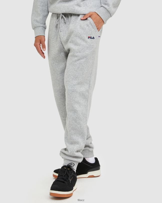 fila klasické unisex kalhoty stříbrné marle 0668L2455 stříbrný marle FILA