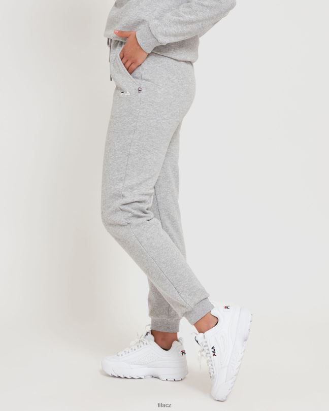 fila klasické unisex kalhoty stříbrné marle 0668L2455 stříbrný marle FILA