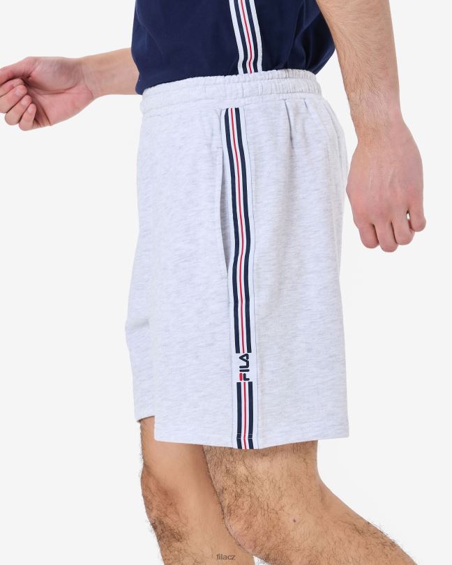 fila světle šedá marle pánská elias krátká 0668L2530 světle šedá marle FILA