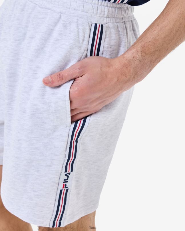fila světle šedá marle pánská elias krátká 0668L2530 světle šedá marle FILA
