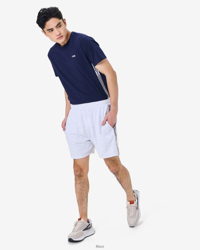 fila světle šedá marle pánská elias krátká 0668L2530 světle šedá marle FILA