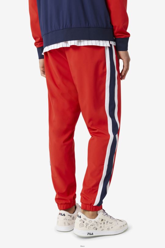 fila x the museum track kalhoty fila červená/peacoat/white 0668L734 červená/povlak/bílá FILA