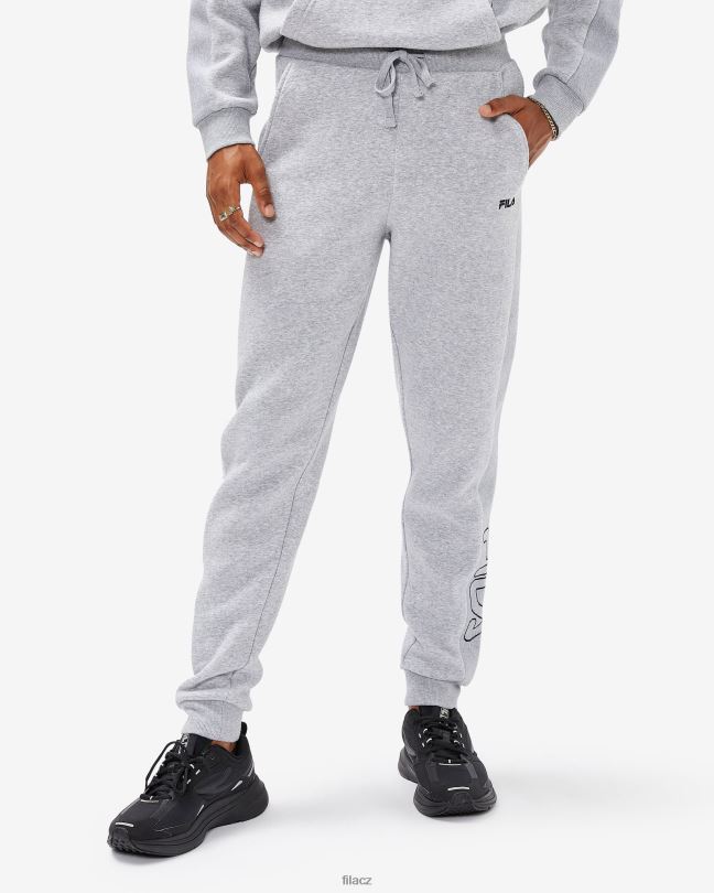 grey marle fila pánské tepláky Jay 0668L2661 šedá marle FILA