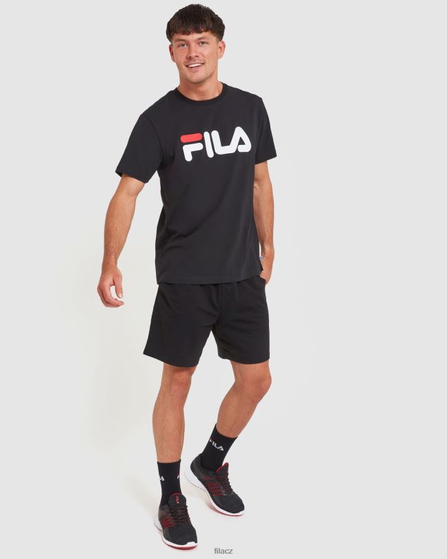 klasické pánské žerzejové kraťasy fila černé 0668L2432 Černá FILA