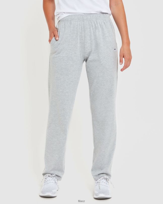 klasické unisex žerzejové kalhoty fila silver marle 0668L2474 stříbrný marle FILA