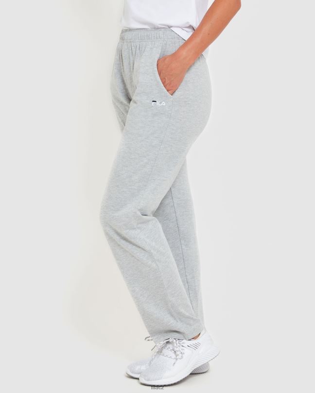 klasické unisex žerzejové kalhoty fila silver marle 0668L2474 stříbrný marle FILA
