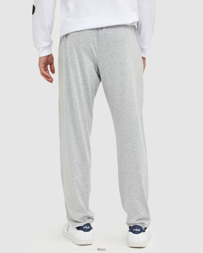 klasické unisex žerzejové kalhoty fila silver marle 0668L2474 stříbrný marle FILA
