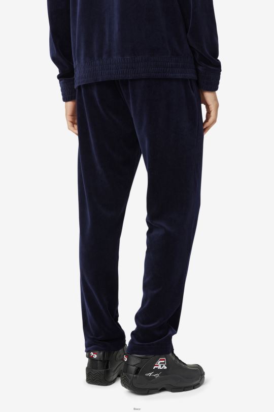 o-fit velurové kalhoty fila navy/gardenia/červená 0668L560 námořnictvo/gardénie/červená FILA